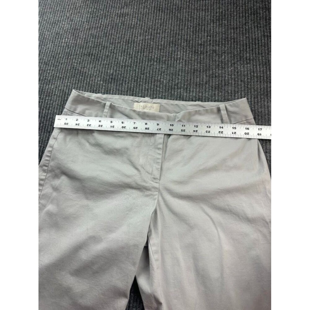 Talbots Cropped Capri Pants Womens 10P Petite Light  Gray - Picture 3 of 5